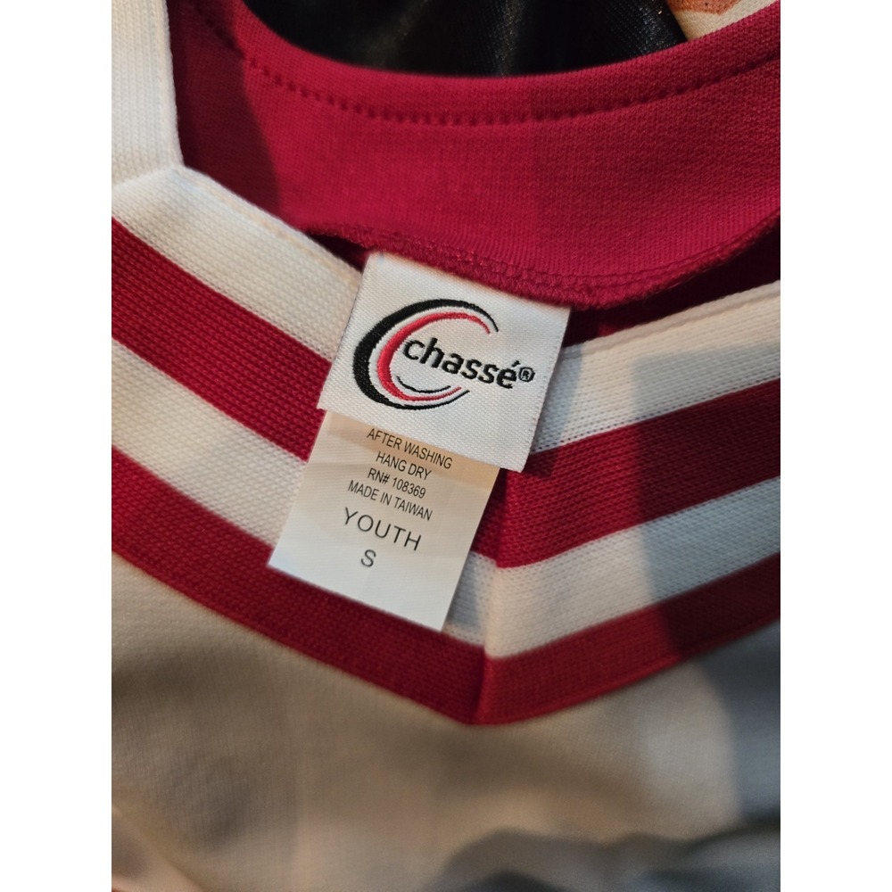 Chasse classic sweet heart shell top size Youth S Red And White - Picture 5 of 5